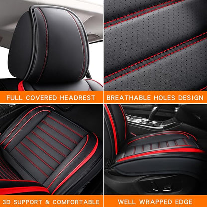 Car Seat Covers Full Set, Universal Faux Leather Car Seat Covers, Waterproof - Image 5