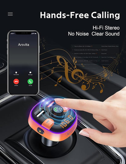 Upgraded Arsvita Bluetooth FM Transmitter - Image 5