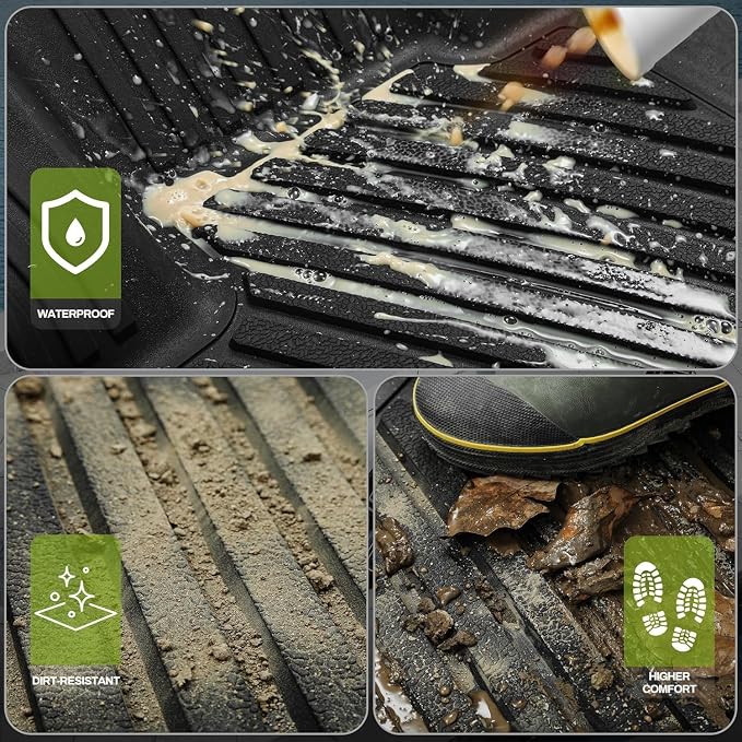 Floor Mats Fit for 2019-2025 Chevy Silverado 1500/GMC Sierra 1500, Car Mats for - Image 3