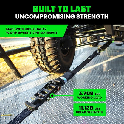 Rhino USA Car Tie Down Straps for Trailers - Image 2