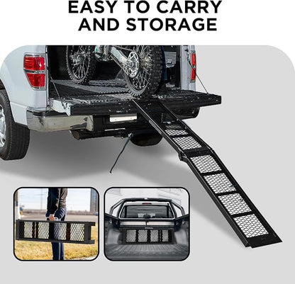 Rockland Heavy Duty Steel Loading Ramp, 800 LBS Capacity, Portable Folding - Image 3