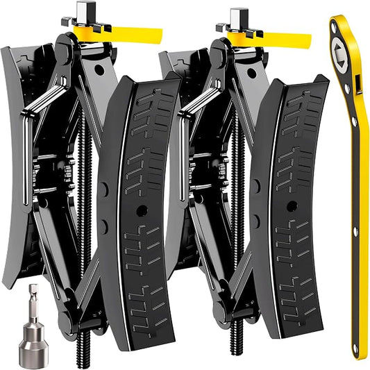 Camper Wheel Chock Stabilizer 2 Sets, Upgraded Side Grain Heavy Duty X-Shaped by CircleRoad
