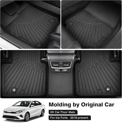 Powerty Floor Mats for 2019-2022 2023 2024 Kia Forte Accessories All Weather - Image 2