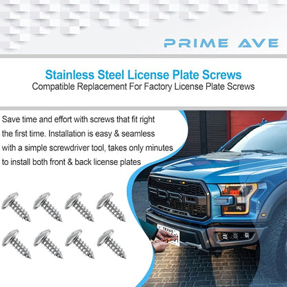 Stainless Steel License Plate Screws - Image 5