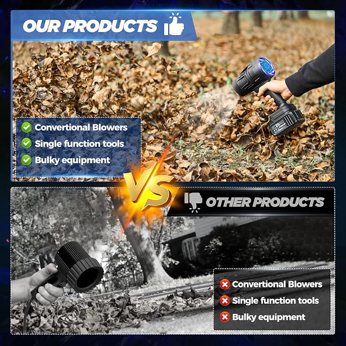Saker Cordless Leaf Blower Portable Dust Cleaner Handheld Blower 180000 RPM - Image 8