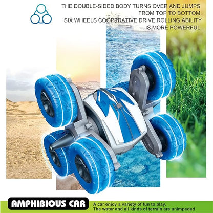 Threeking Waterproof RC Stunt Car Remote Control Cars Double-Sided Driving 360 - Image 4