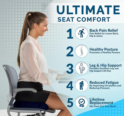 ComfiLife Premium Seat Cushion – 100% Memory Foam Office Chair Cushion - Image 2