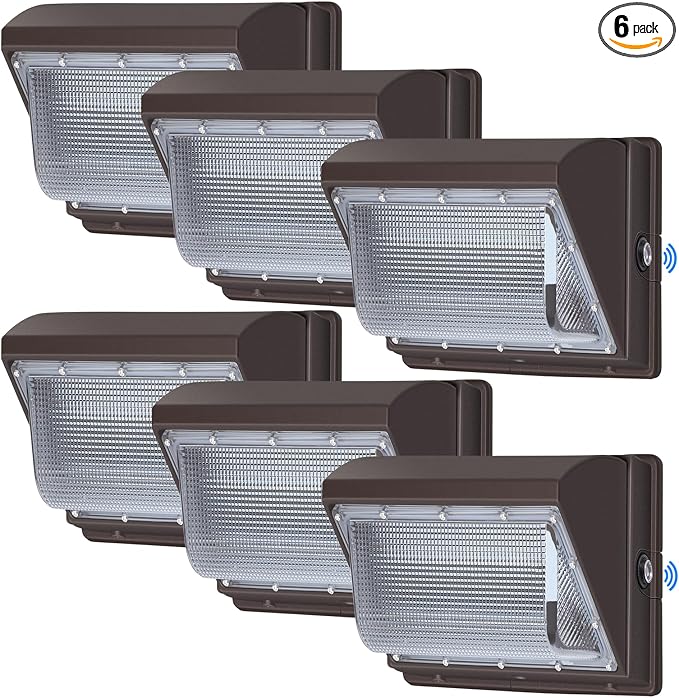 120W LED Wall Pack with Photocell, 5000K 15840LM Dusk to Dawn Lights Security by TOMOURD