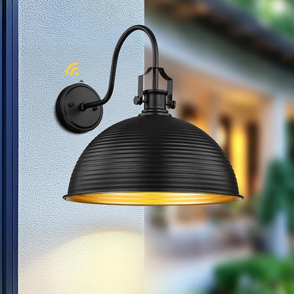kudos Porch Light Motion Sensor 15.5" Large Outdoor Gooseneck Barn Light - Image 2