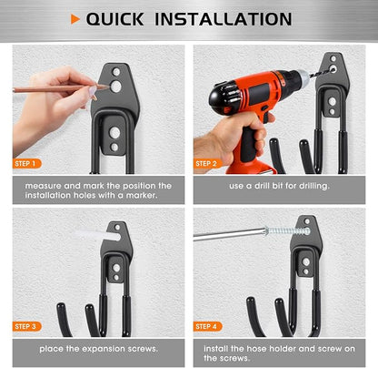Garage Tool Hooks Wall Mount, 6 Pack Heavy Duty Storage Hooks - Image 4