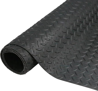 7.5 x 17 FT Garage Floor Mat, 2.5 mm Thickness Diamond PVC Garage Flooring Roll by Goldshire