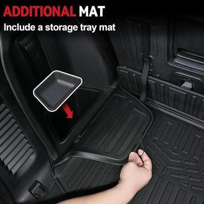 Floor Mats for 2016-2024 2025 Dodge Durango 6-seat, All Weather TPE Cargo Liner - Image 6