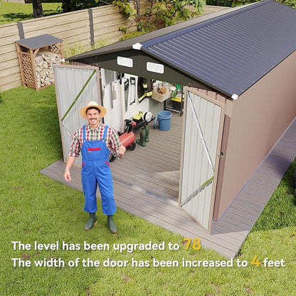 Aoxun 8 x 15FT Outdoor Storage Shed - Image 6