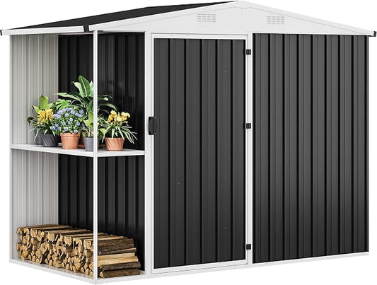 DWVO Outdoor Storage Shed 8x4FT by DWVO