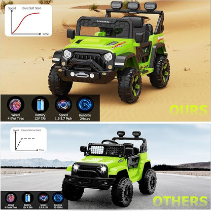 Kids Electric Vehicle, 12V Battery Powered Ride On Car - Image 6