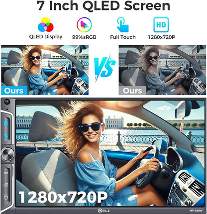 PLZ 7" QLED Wireless Double Din Car Stereo - Image 4