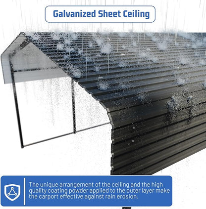 Metal Carport 13 * 20 FT Heavy Duty Carport Canopy - Image 4