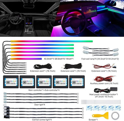 Dreamcolor Acrylic Interior Car LED Strip Light - Image 2