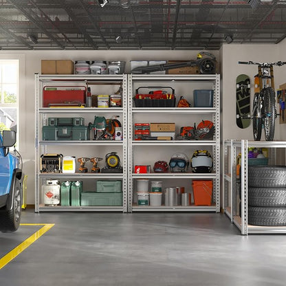 REIBII 2020LBS Garage Shelving Heavy Duty Metal Shelving 5 Tier Storage Shelves - Image 9