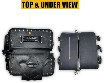 Motorcycle Saddlebags, 33L Large Capacity Saddle Bags Motorcycles, Genuine - Image 5