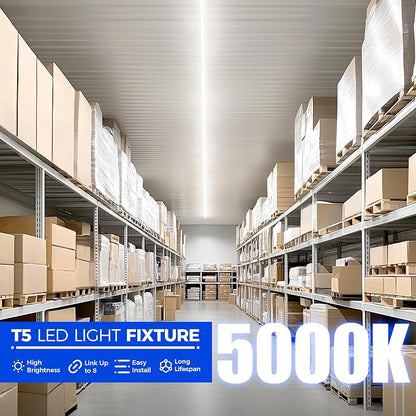 Barrina T5 4FT LED Shop Light, 5000K Daylight White, 20W Utility Light Fixture - Image 7