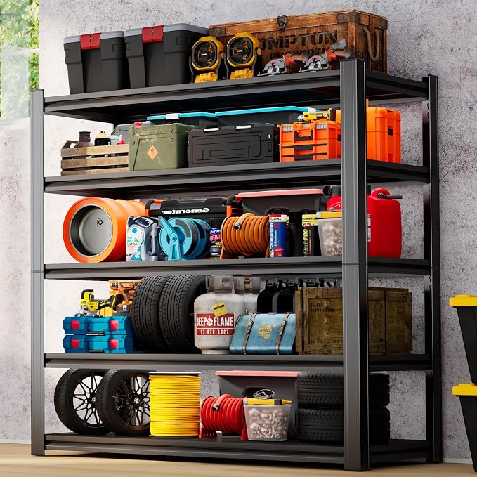 72"H Garage Shelving 3000LBS Capacity Heavy Duty Garage Storage Shelves - Image 2