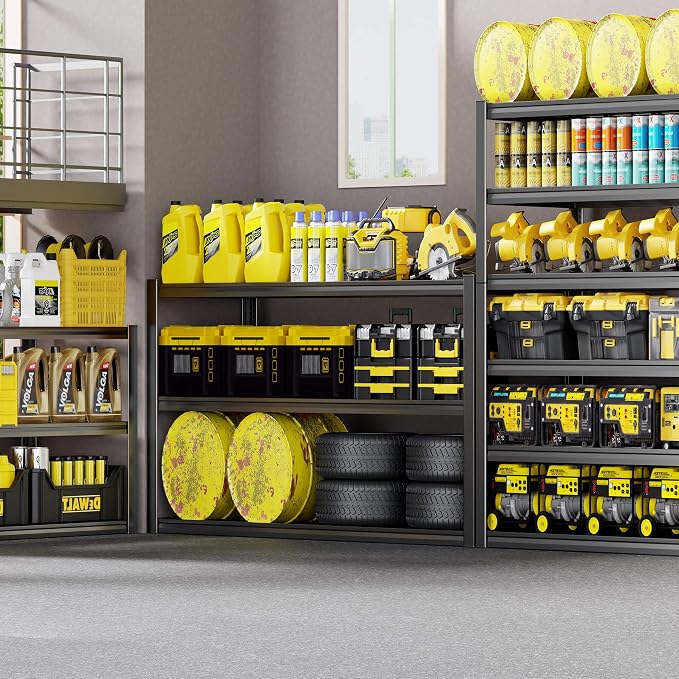 6 Tier Garage Shelving Heavy Duty, Commercial Metal Shelves - Image 5