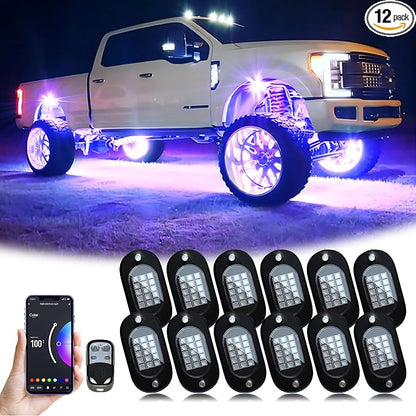 YiLaie RGB LED Rock Lights, 180 LEDs Lights by YiLaie