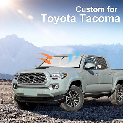 for Toyota Tacoma 2016-2023 2024 2025 2026 Sun Shade Sunshade Windshield Cover - Image 2