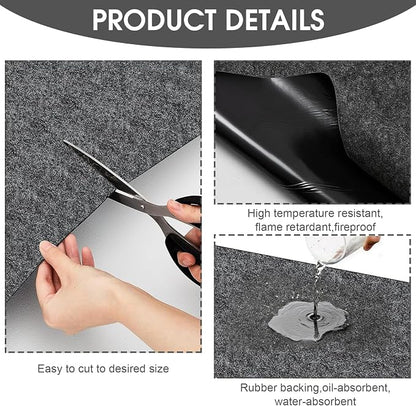 GlowShade 2 Pack Oil Spill Mat, 36 X 60 Inch Garage Floor Mat Under Car - Image 3