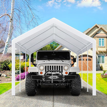 COBIZI Carport Canopy 12x20 Heavy Duty Car Tent Garage, Galvanized Frame Car - Image 6