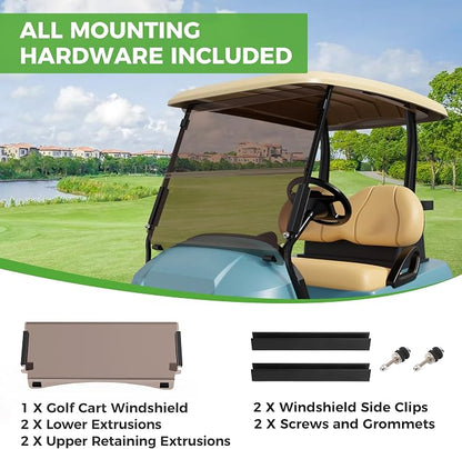 10L0L Golf Cart Windshield for Club Car Precedent 2004-Up, 2017-Up Onward - Image 8
