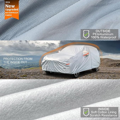 Kayme 6 Layers SUV Car Cover Waterproof All Weather - Image 2