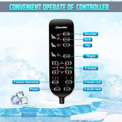 Massage Seat Cushion with Heat, Cooling Back Massager - Image 5