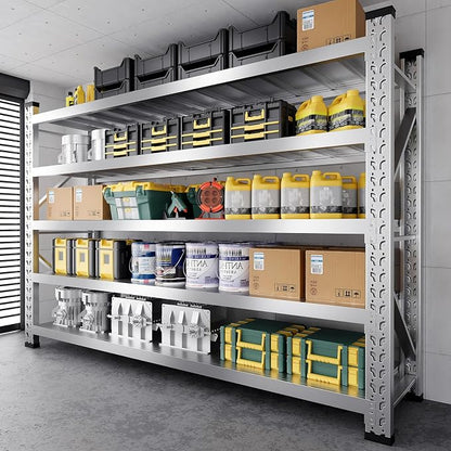 ZZV 78" W x 78" H Garage Shelving Heavy Duty Storage Shelves 5 Tier Stainless - Image 2