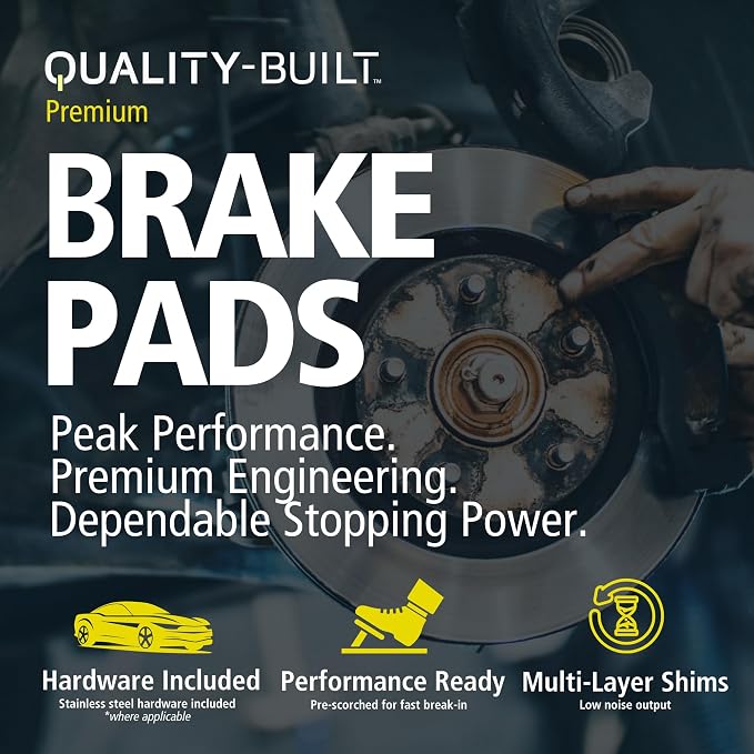 Premium Ceramic Front Brake Pads Compatible - Image 5