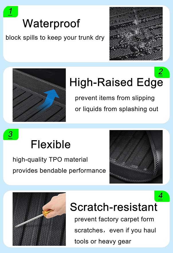 RAV4 Cargo Mat - All-Weather 3D Custom-Fit Waterproof Non-Slip Durable Odorless - Image 3