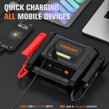 AsperX 6000A Car Jump Starter, Battery Jumper Starter Portable - Image 3