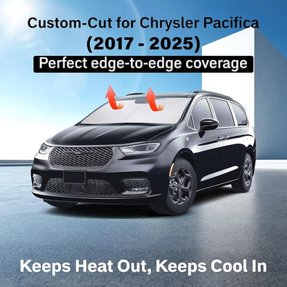 for Chrysler Pacifica 2017-2025 EcoNour Windshield Sunshade -240T Polyester - Image 2