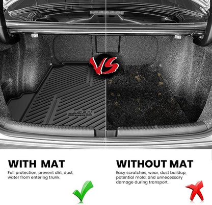 LASFIT Cargo Mat for Volkswagen Jetta 2011-2018, Custom Fit All-Weather TPE - Image 5