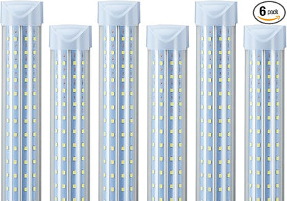 T8 LED Shop Lights 4FT Garage Light, 6 Pack 60W 9600LM 6000K Daylight Work by Unknown