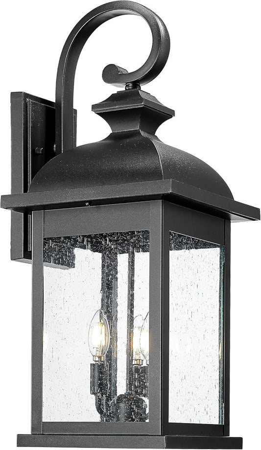 FEMILA 26" Outdoor Wall Light, Large Exterior Wall Light Fixtures, 3 Light by FEMILA