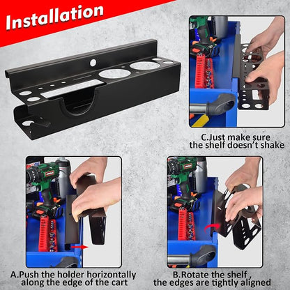 MUTUACTOR Power Tool Organizer, Heavy Duty Drill Driver Angle Grinder Holder - Image 5