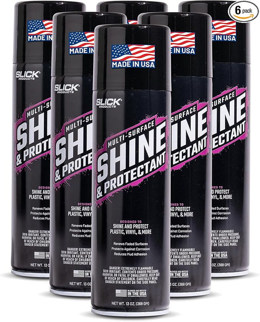 Slick Products Shine & Protectant, Long-Lasting High-Gloss Clear Coat Spray by SlickProducts