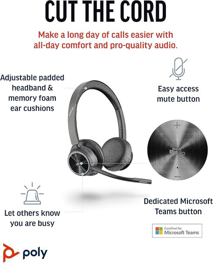Poly Voyager 4320 UC Wireless Headset - Image 2