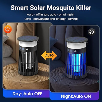 Solar Bug Zapper Outdoor, Portable Electric Mosquito Killer - Image 3
