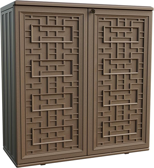 Indoor Outdoor Storage Cabinet Waterproof by Mrosaa