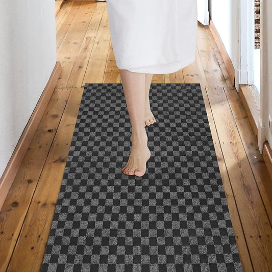 Custom Size Backed Non-Slip Area Rugs Runner, Easy Clean, Waterproof Runner Rugs by Weidear