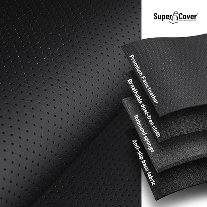 Super Cover for Toyota Tundra Seat Covers 2014-2021, Full Covered Black Seat - Image 7