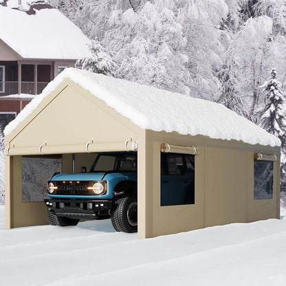 Walsunny Carport, 10x20 ft Heavy Duty Carport Canopy - Image 7